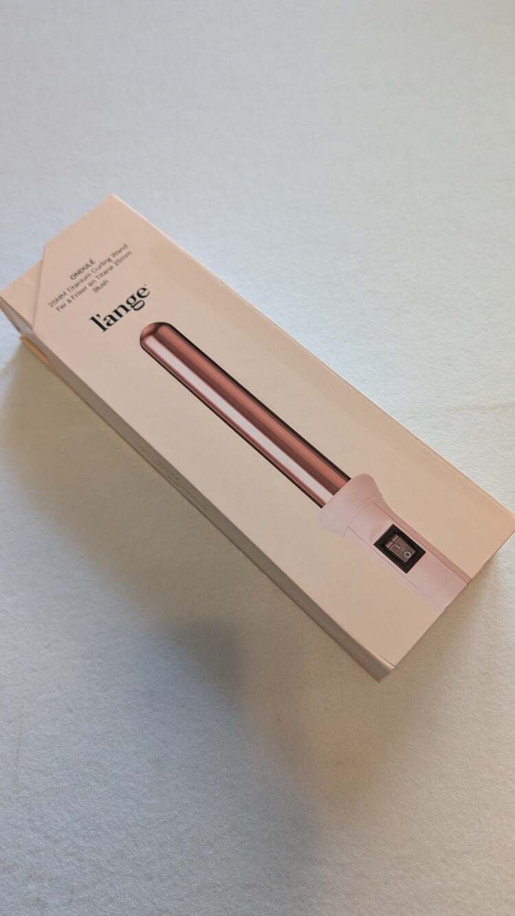 L'ange Ondulé 25mm Titanium Curling Wand in Blush New open box - Picture 1 of 5